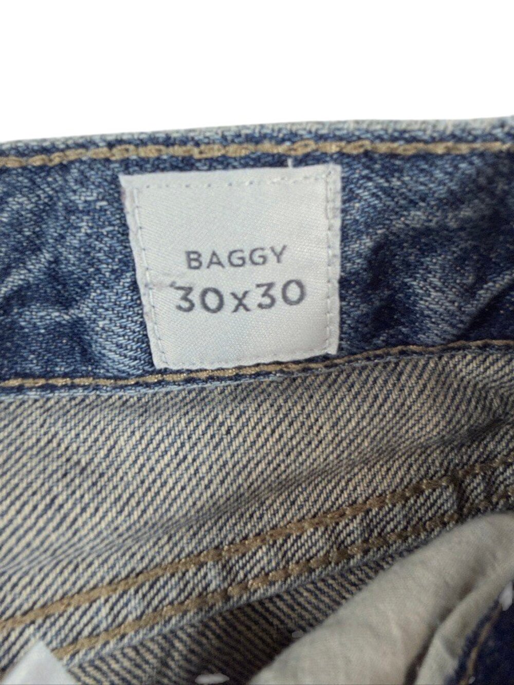 Women's PacSun Baggy Wide Leg Jeans Size 30 Mid Rise Light Wash - Picture 12 of 14